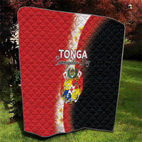 Tonga Emancipation Day Quilt Tongan Ngatu Pattern With Plumeria LT05 - Polynesian Pride