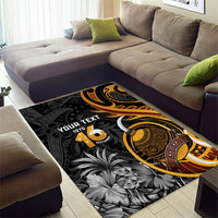 Personalised Papua New Guinea Area Rug Happy Independence Day LT05 - Polynesian Pride