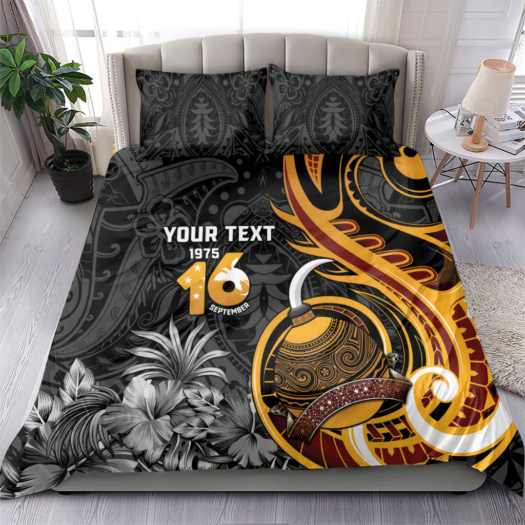 Personalised Papua New Guinea Bedding Set Happy Independence Day LT05 - Polynesian Pride