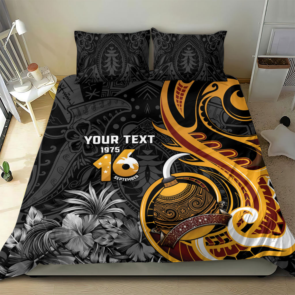 Personalised Papua New Guinea Bedding Set Happy Independence Day LT05 - Polynesian Pride