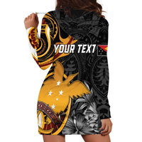 Personalised Papua New Guinea Hoodie Dress Happy 50th Independence Anniversary - Polynesian Pride