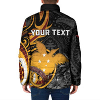 Papua New Guinea Padded Jacket Happy 50th Independence Anniversary - Polynesian Pride