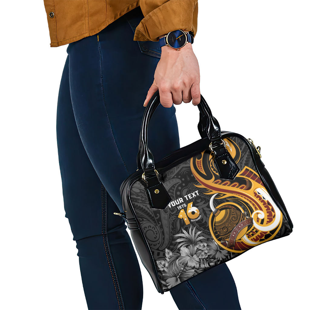 Personalised Papua New Guinea Shoulder Handbag Happy Independence Day LT05 - Polynesian Pride