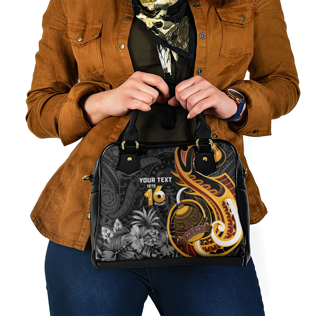 Personalised Papua New Guinea Shoulder Handbag Happy Independence Day LT05 - Polynesian Pride
