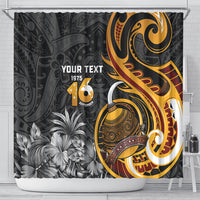 Personalised Papua New Guinea Shower Curtain Happy Independence Day LT05 - Polynesian Pride