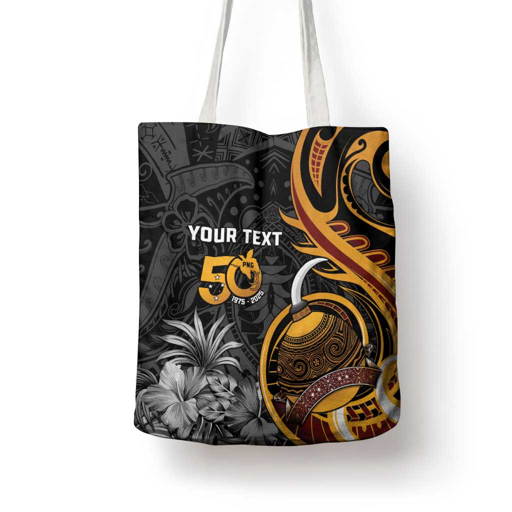 Papua New Guinea Tote Bag Happy 50th Independence Anniversary - Polynesian Pride