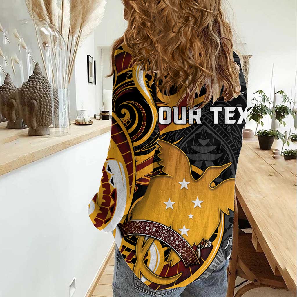 Personalised Papua New Guinea Women Casual Shirt Happy 50th Independence Anniversary LT05 - Polynesian Pride