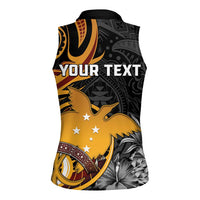 Personalised Papua New Guinea Women Sleeveless Polo Shirt Happy 50th Independence Anniversary LT05 - Polynesian Pride