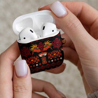 Papua Batik Motif AirPods Case Papua Spirit Black Version - Polynesian Pride
