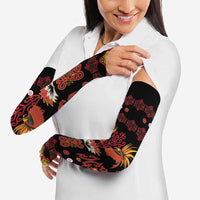 Papua Batik Motif Arm Sleeves Papua Spirit Black Version - Polynesian Pride