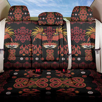 Papua Batik Motif Back Car Seat Cover Papua Spirit Black Version - Polynesian Pride