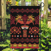 Papua Batik Motif Garden Flag Papua Spirit Black Version - Polynesian Pride