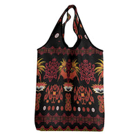 Papua Batik Motif Grocery Bag Papua Spirit Black Version LT05 - Polynesian Pride
