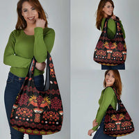 Papua Batik Motif Grocery Bag Papua Spirit Black Version LT05 - Polynesian Pride