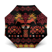 Papua Batik Motif Umbrella Papua Spirit Black Version - Polynesian Pride