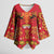 Papua Batik Motif Kimono Sleeve Blouse Papua Spirit Red Version - Polynesian Pride