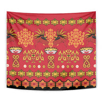 Papua Batik Motif Tapestry Papua Spirit Red Version - Polynesian Pride