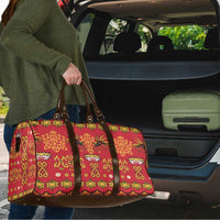 Papua Batik Motif Travel Bag Papua Spirit Red Version - Polynesian Pride