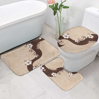 Polynesia Hibiscus Bathroom Set Cameo Curve Motif - Polynesian Pride