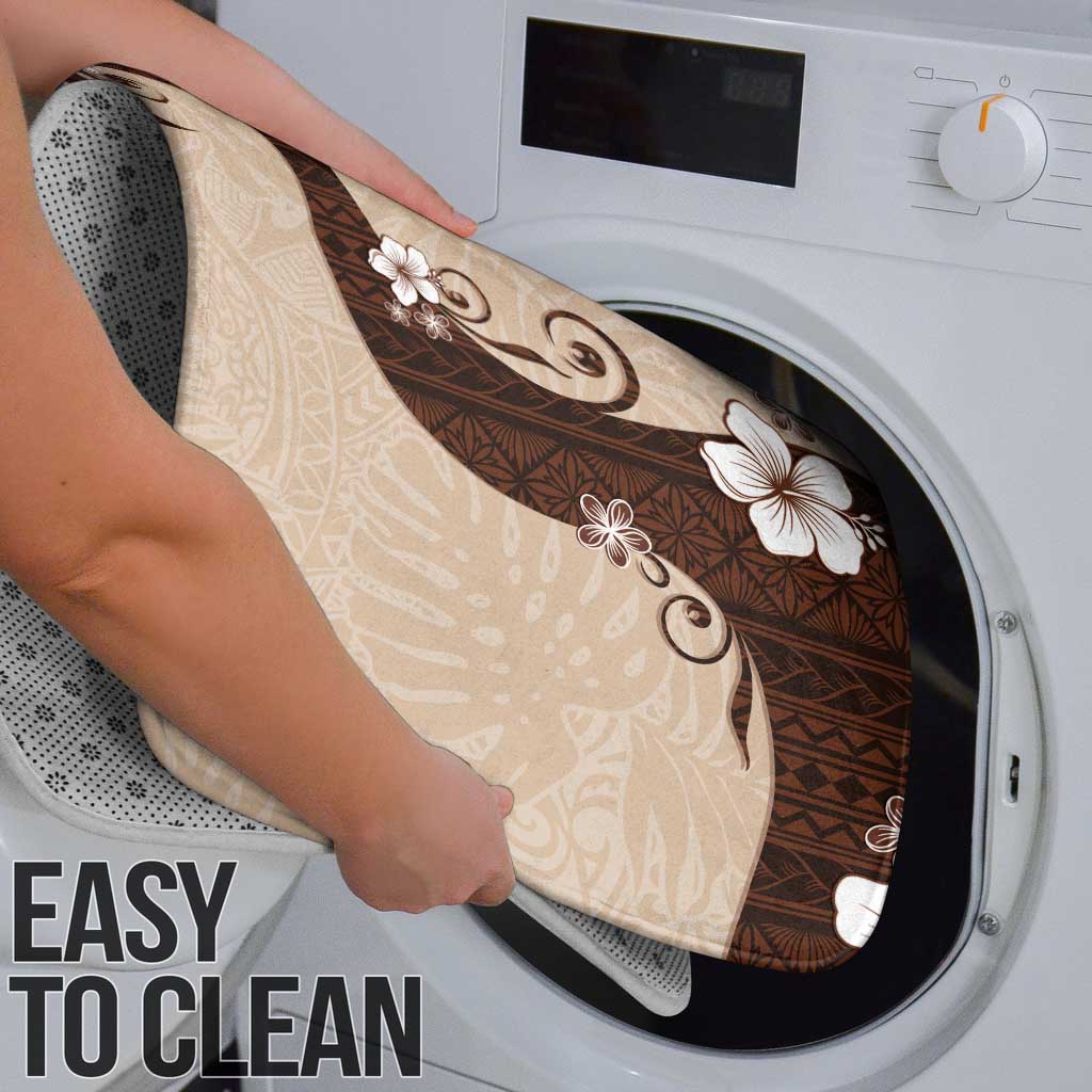 Polynesia Hibiscus Bathroom Set Cameo Curve Motif - Polynesian Pride