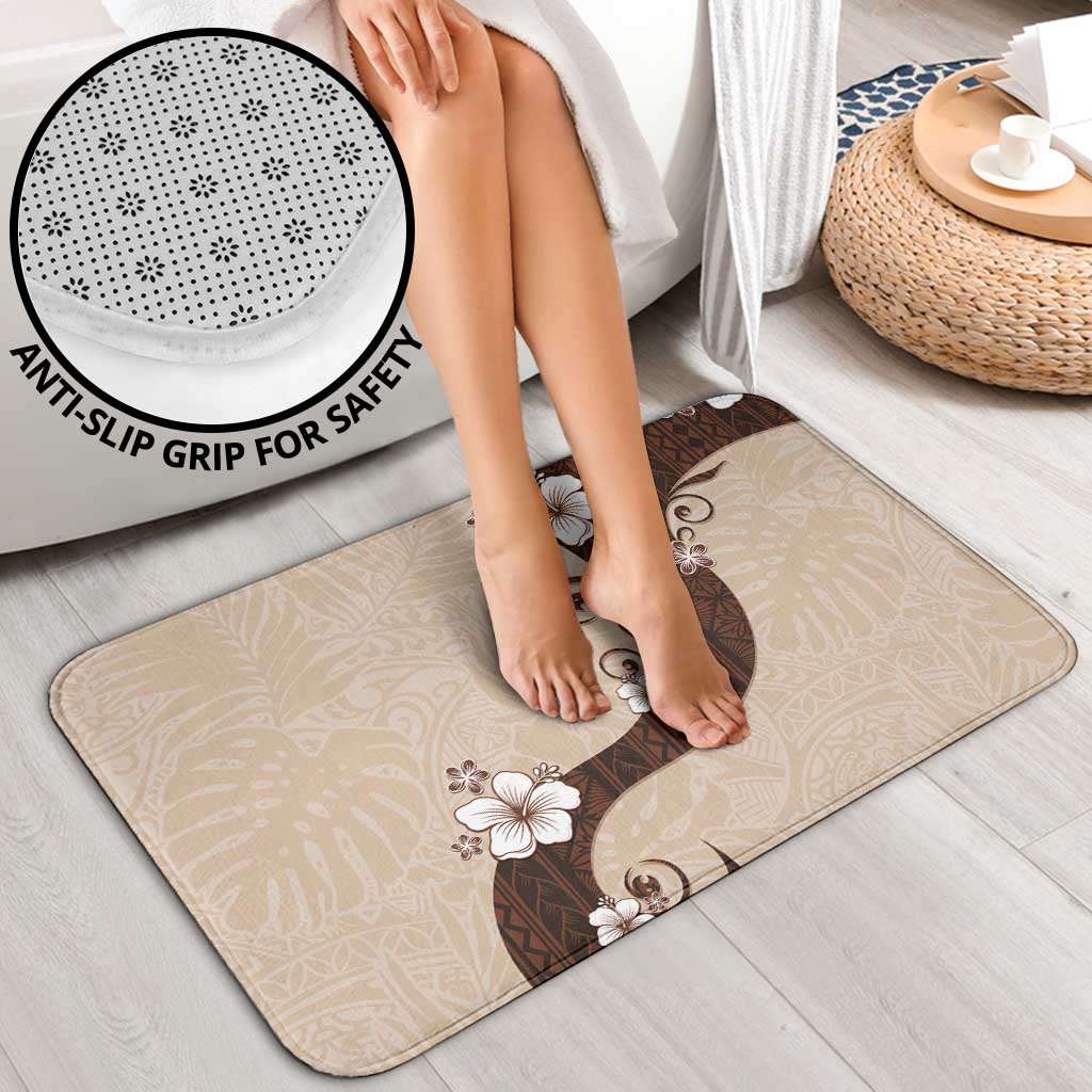 Polynesia Hibiscus Bathroom Set Cameo Curve Motif - Polynesian Pride