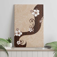 Polynesia Hibiscus Canvas Wall Art Cameo Curve Motif - Polynesian Pride