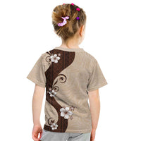 Polynesia Hibiscus Kid T Shirt Cameo Curve Motif LT05 - Polynesian Pride