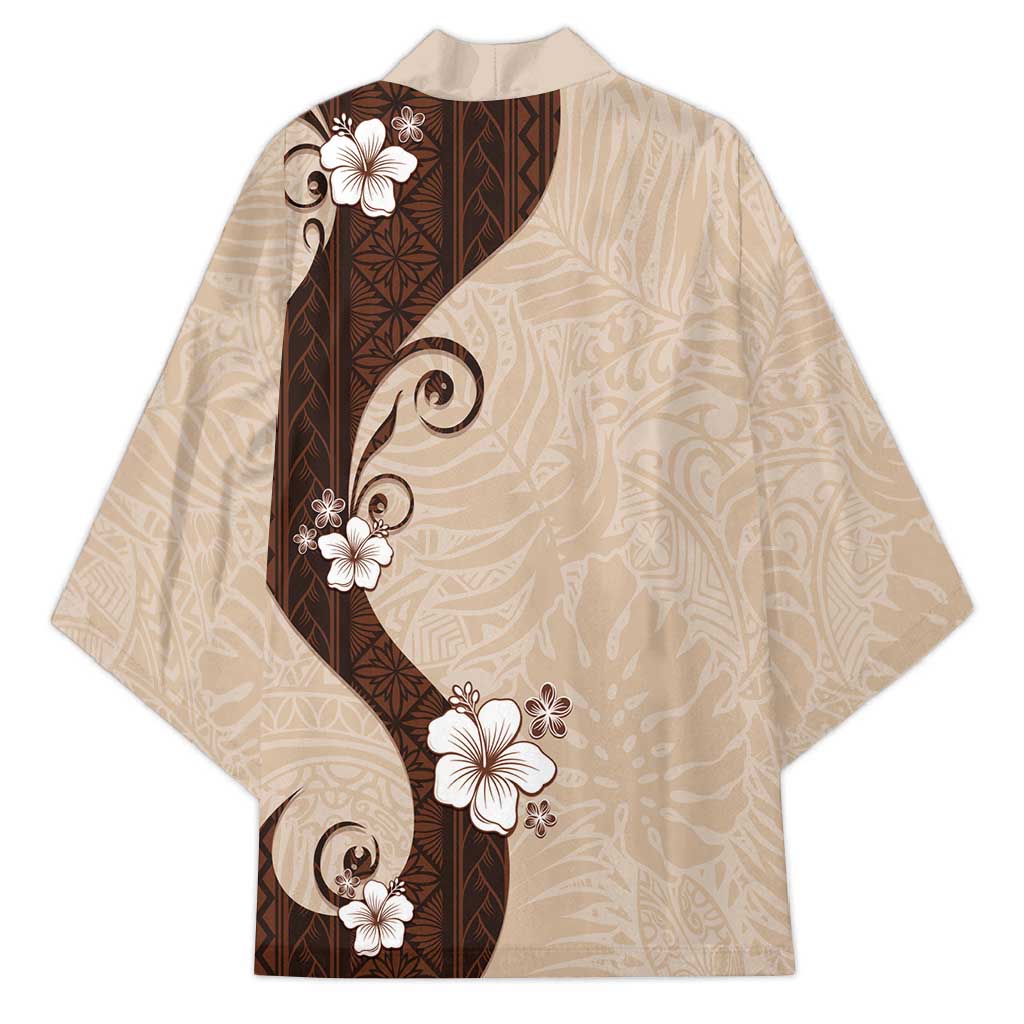 Polynesia Hibiscus Kimono Cameo Curve Motif LT05 - Polynesian Pride