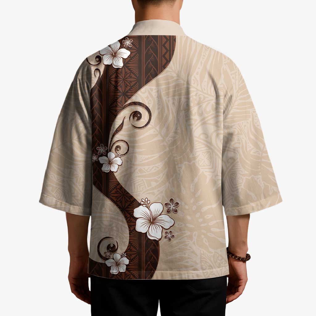 Polynesia Hibiscus Kimono Cameo Curve Motif LT05 - Polynesian Pride