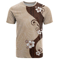 Polynesia Hibiscus T Shirt Cameo Curve Motif - Polynesian Pride
