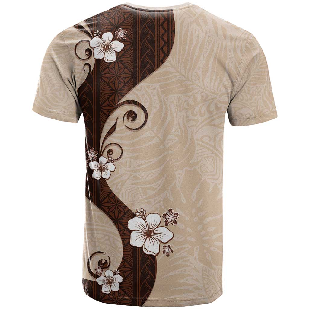Polynesia Hibiscus T Shirt Cameo Curve Motif - Polynesian Pride