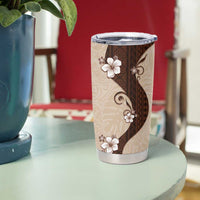 Polynesia Hibiscus Tumbler Cup Cameo Curve Motif LT05 - Polynesian Pride