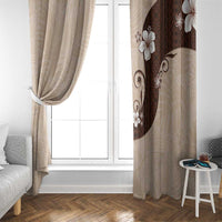 Polynesia Hibiscus Window Curtain Cameo Curve Motif LT05 - Polynesian Pride