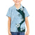 Polynesia Hibiscus Hawaiian Shirt Sky Blue Curve Motif - Polynesian Pride