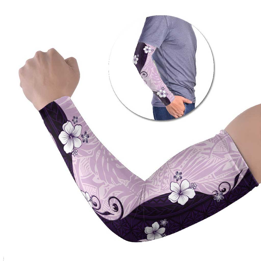 Polynesia Hibiscus Arm Sleeves Thistle Curve Motif - Polynesian Pride