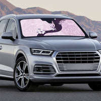 Polynesia Hibiscus Auto Sun Shade Thistle Curve Motif - Polynesian Pride