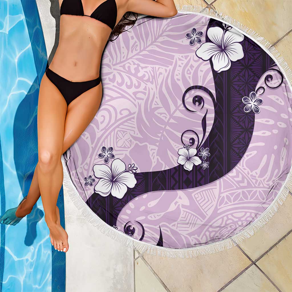 Polynesia Hibiscus Beach Blanket Thistle Curve Motif - Polynesian Pride