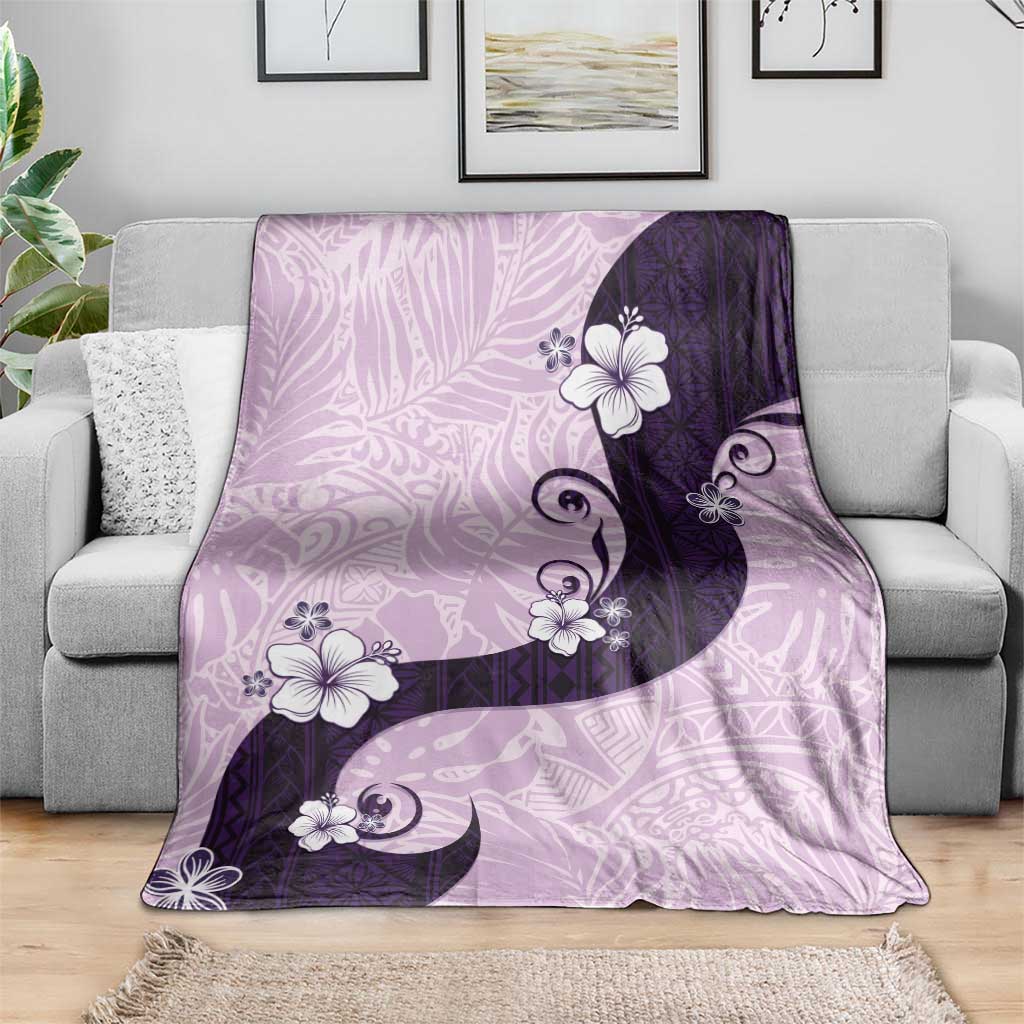 Polynesia Hibiscus Blanket Thistle Curve Motif - Polynesian Pride