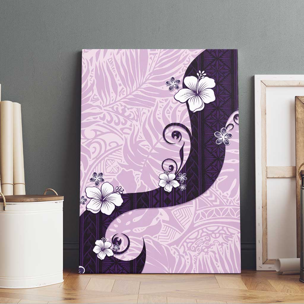 Polynesia Hibiscus Canvas Wall Art Thistle Curve Motif - Polynesian Pride