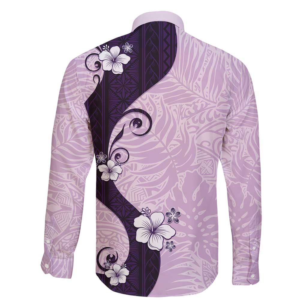 Polynesia Hibiscus Family Matching Mermaid Dress and Hawaiian Shirt Thistle Curve Motif LT05 - Polynesian Pride