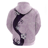 Polynesia Hibiscus Hoodie Thistle Curve Motif - Polynesian Pride