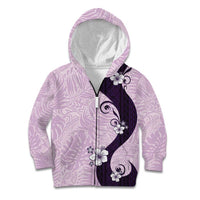 Polynesia Hibiscus Kid Hoodie Thistle Curve Motif - Polynesian Pride