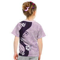 Polynesia Hibiscus Kid T Shirt Thistle Curve Motif LT05 - Polynesian Pride