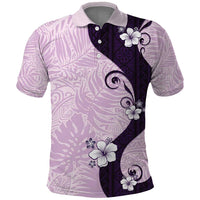 Polynesia Hibiscus Polo Shirt Thistle Curve Motif - Polynesian Pride