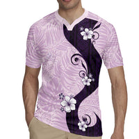 Polynesia Hibiscus Rugby Jersey Thistle Curve Motif - Polynesian Pride