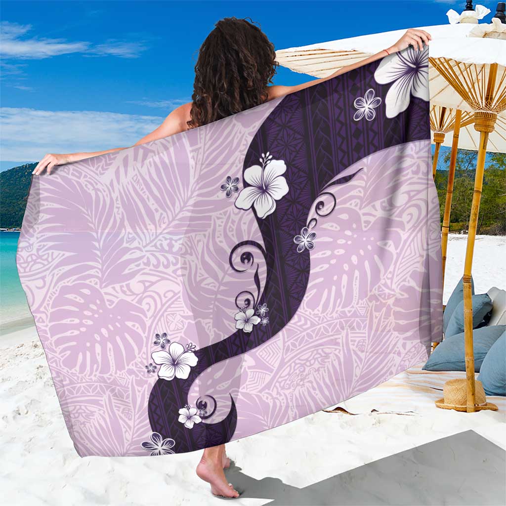 Polynesia Hibiscus Sarong Thistle Curve Motif LT05 One Size 44 x 66 inches Purple - Polynesian Pride