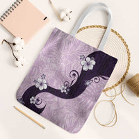 Polynesia Hibiscus Tote Bag Thistle Curve Motif LT05 White Strap One Size Purple - Polynesian Pride