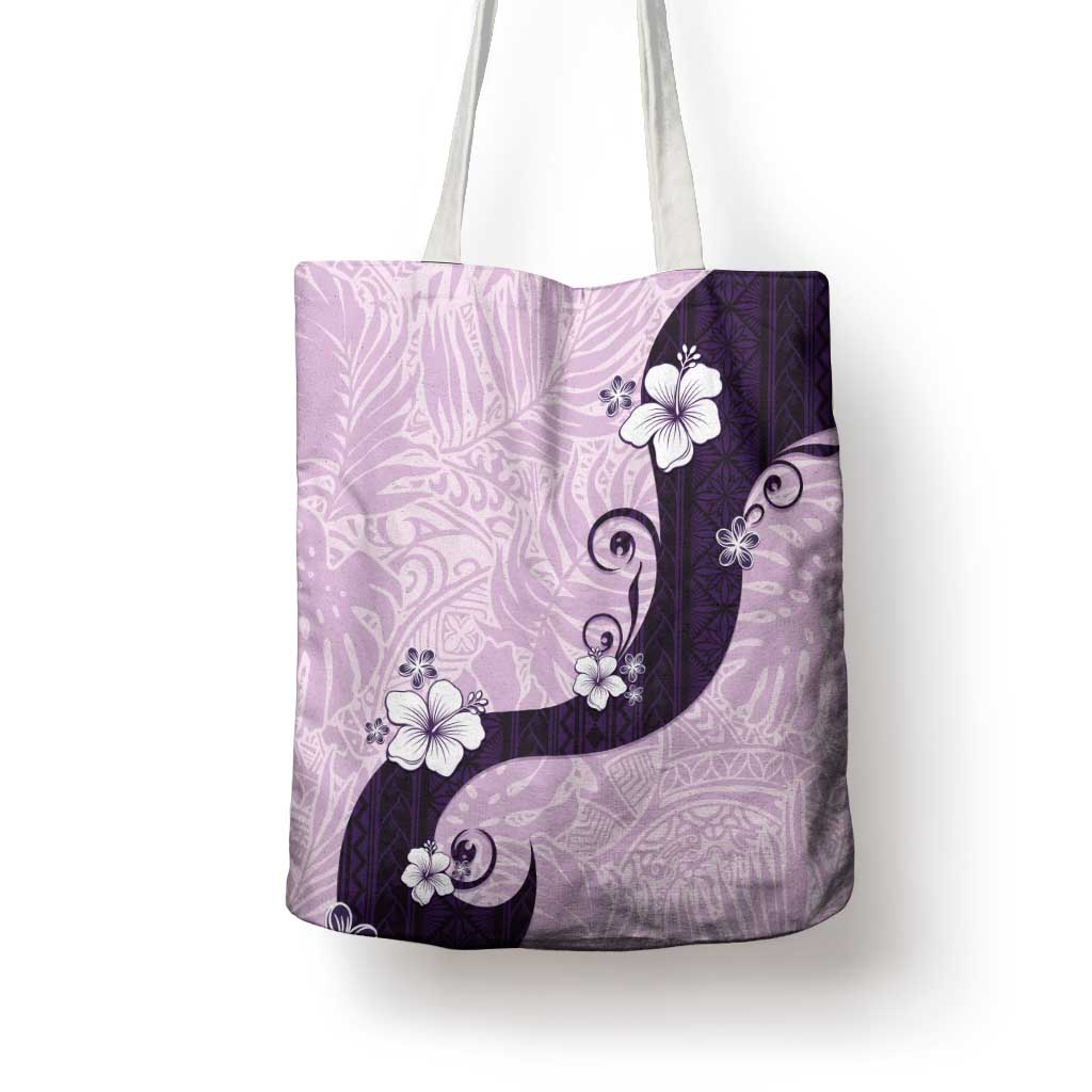 Polynesia Hibiscus Tote Bag Thistle Curve Motif LT05 - Polynesian Pride