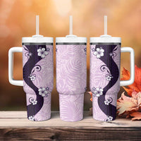 Polynesia Hibiscus Tumbler With Handle Thistle Curve Motif LT05 - Polynesian Pride