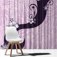 Polynesia Hibiscus Window Curtain Thistle Curve Motif LT05 - Polynesian Pride